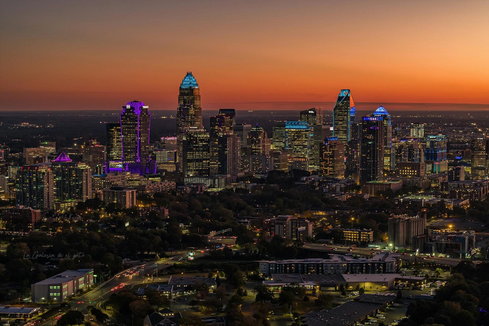 charlotte at night